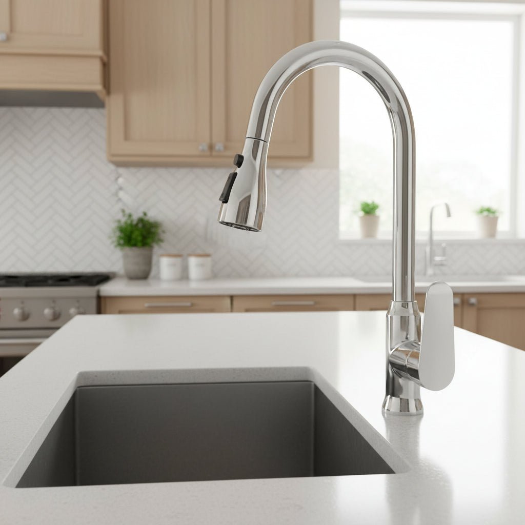 SWIVELUX – Grifo de cocina elegante con función extraíble y rotación de 360°