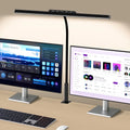 Lámpara de escritorio LED Lumavue con pinza | Iluminación de ancho extra | Regulable sin escalas y temperatura de color ajustable | Para oficina en casa y puesto de trabajo con pantalla