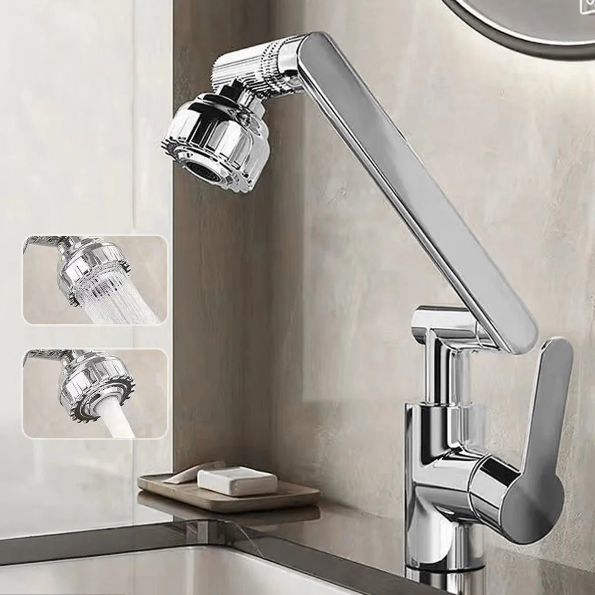 MECHAFLOW 360 – Grifo de cocina con brazo robótico de 360° con chorro burbujeante y de ducha