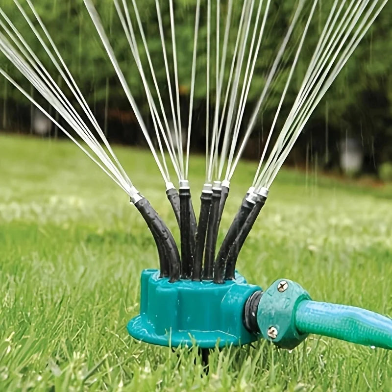 Sistema de Riego para Jardín 12 en 1 – Aspersor Ajustable con Riego de 360 Grados