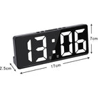 Reloj LED Simple con Luz Colorida, Temperatura, Calendario, Despertador, Reloj Creativo