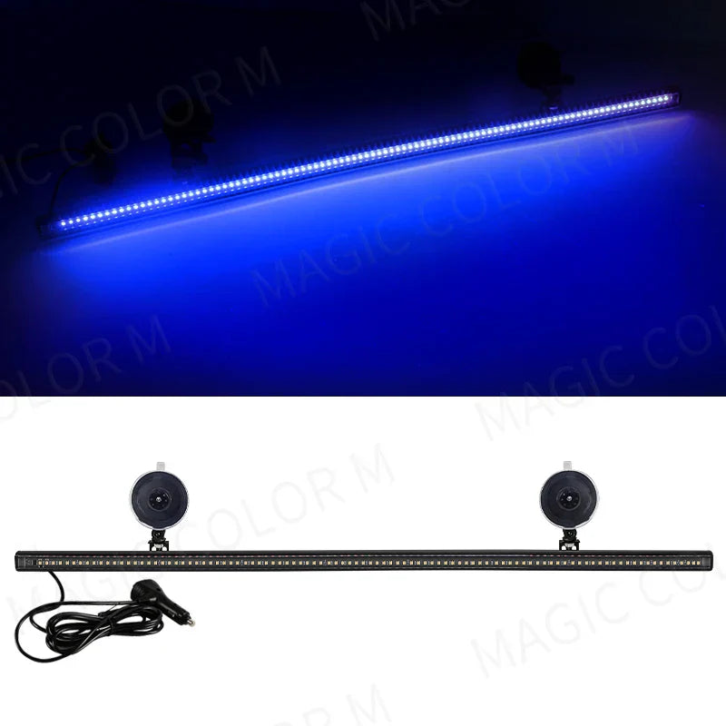 Lisslune | Barra de Luz Estroboscópica de 96 LED – Veyra – (Advertencia de Emergencia para Automóviles)