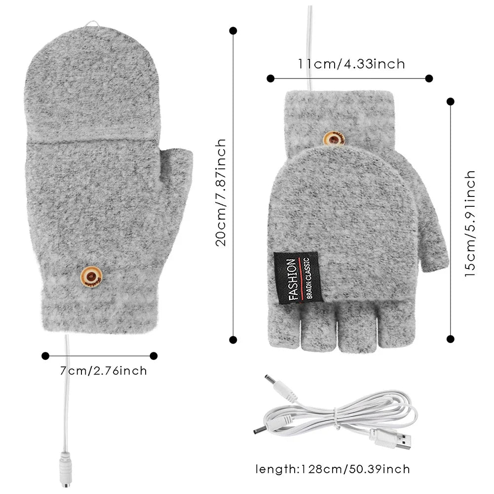 Guantes calefactables USB recargables Warm Wave