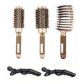 Juego de cepillos redondos profesionales con función de iones para diferentes longitudes de cabello
