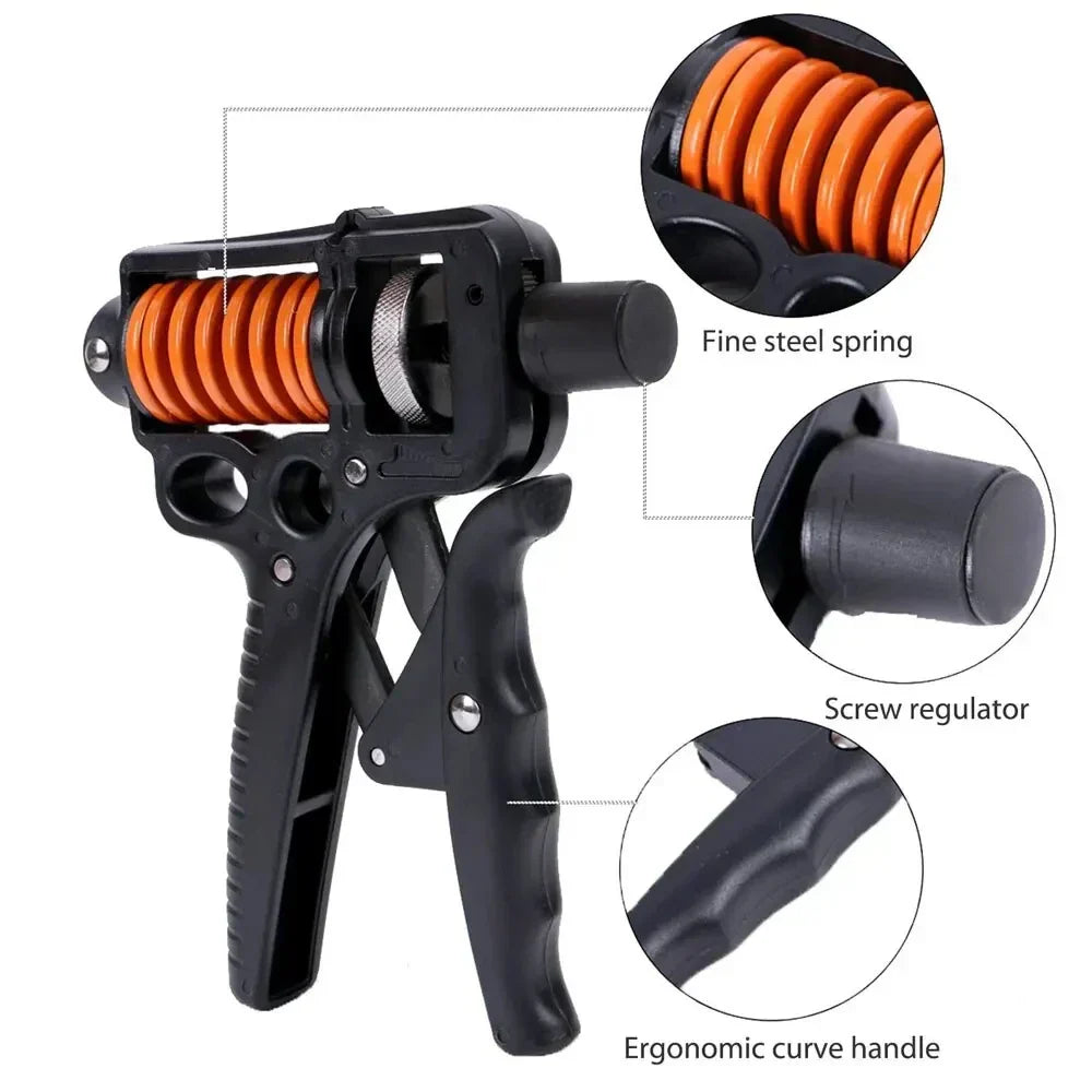 Ajustable 5-165kg Fortalecedor de Agarre de Mano - Expansor de Dedos para Entrenamiento de Brazo, Muñeca y Antebrazo Bowlift