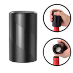Skanto | Sacacorchos eléctrico – Abrebotellas automático con soporte, cortador de foil y abre latas de cerveza – Abrebotellas de cocina y bar