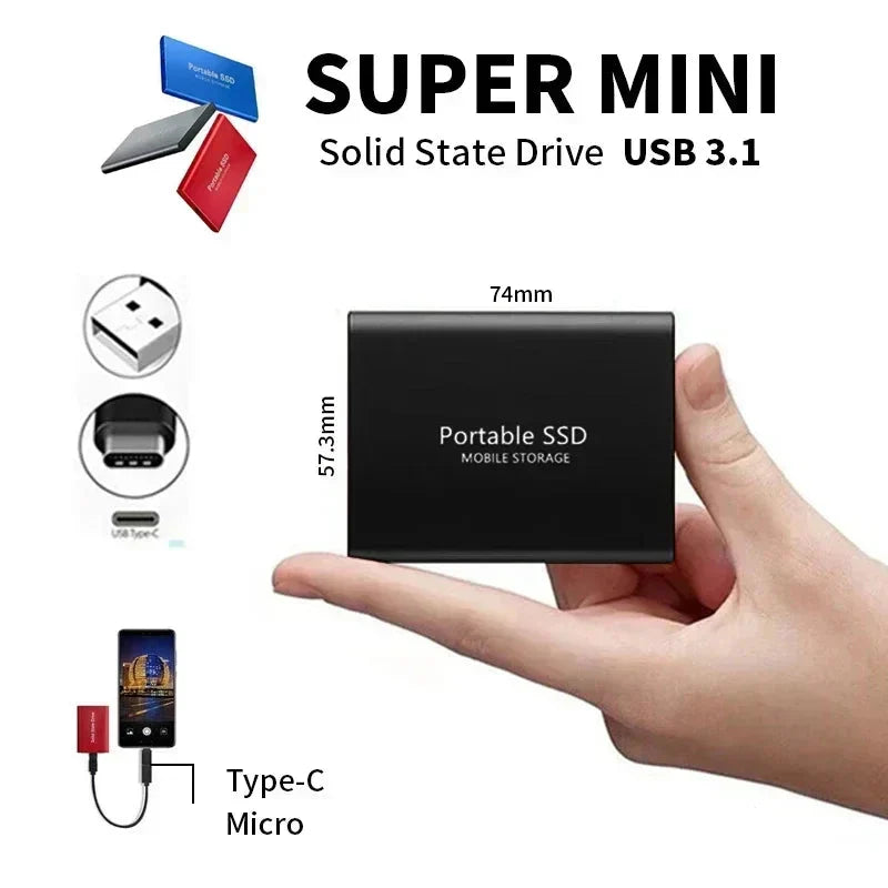 SSD ultrarrápido de 128GB – Compacto. Duradero. Siempre listo