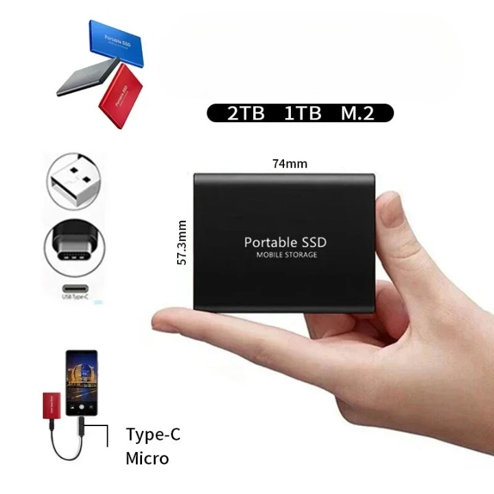 SSD externo de alto rendimiento | Almacenamiento portátil rápido y confiable