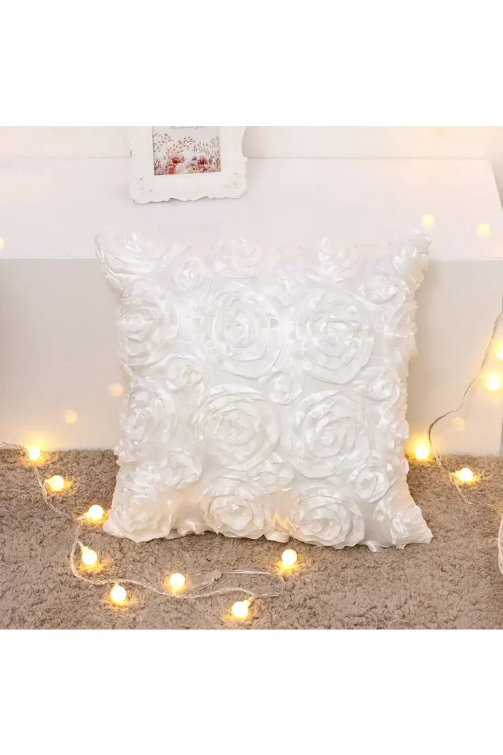 Lisslune | Funda de almohada 3D de rosa