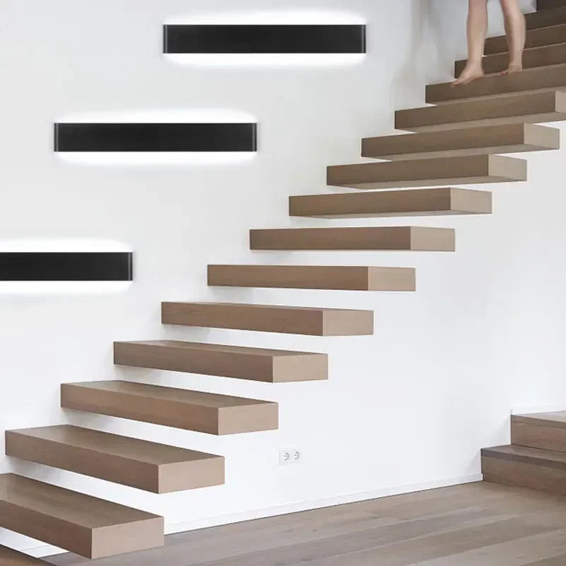 LumiEra Moderne LED-Aplique | Diseño Elegante | Luz Cálida para Dormitorio, Pasillo y Baño