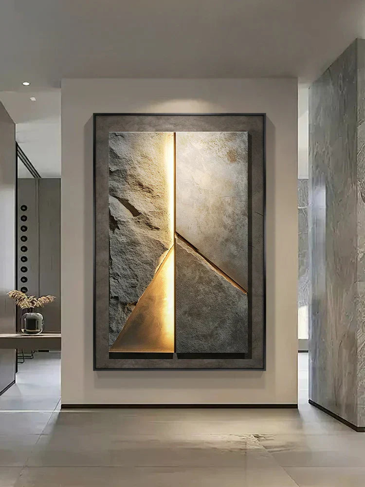 Lisslune | Nueva Lámpara de Pared de Porcelana LED con Textura de Roca