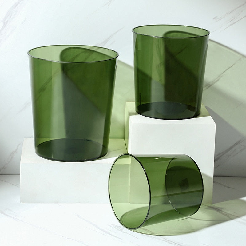 Papelera transparente