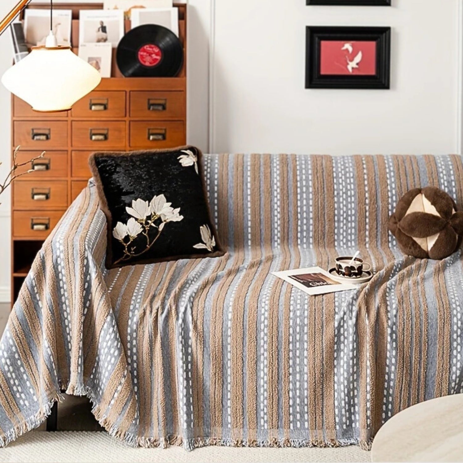 Cubierta de Sofá de Peluche Boho Estilo Sahara