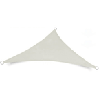 Toldo de sol en forma triangular blanco, repelente al agua y con protección UV