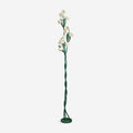 Sara Orchid - Lámpara de Pie Elegante con Sombrillas de Flores Blancas para Sala de Estar o Dormitorio