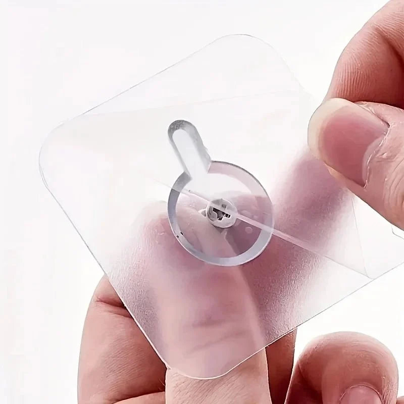 TRACELESS – Ganchos de pared sin residuos 10 piezas transparentes y fuertes