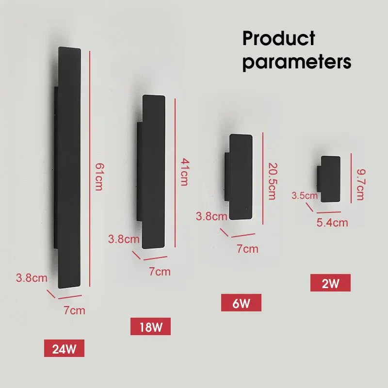 OUTGLOW – Applique murale LED en aluminium étanche pour intérieur et extérieur