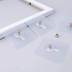 TRACELESS – Ganchos de pared sin residuos 10 piezas transparentes y fuertes