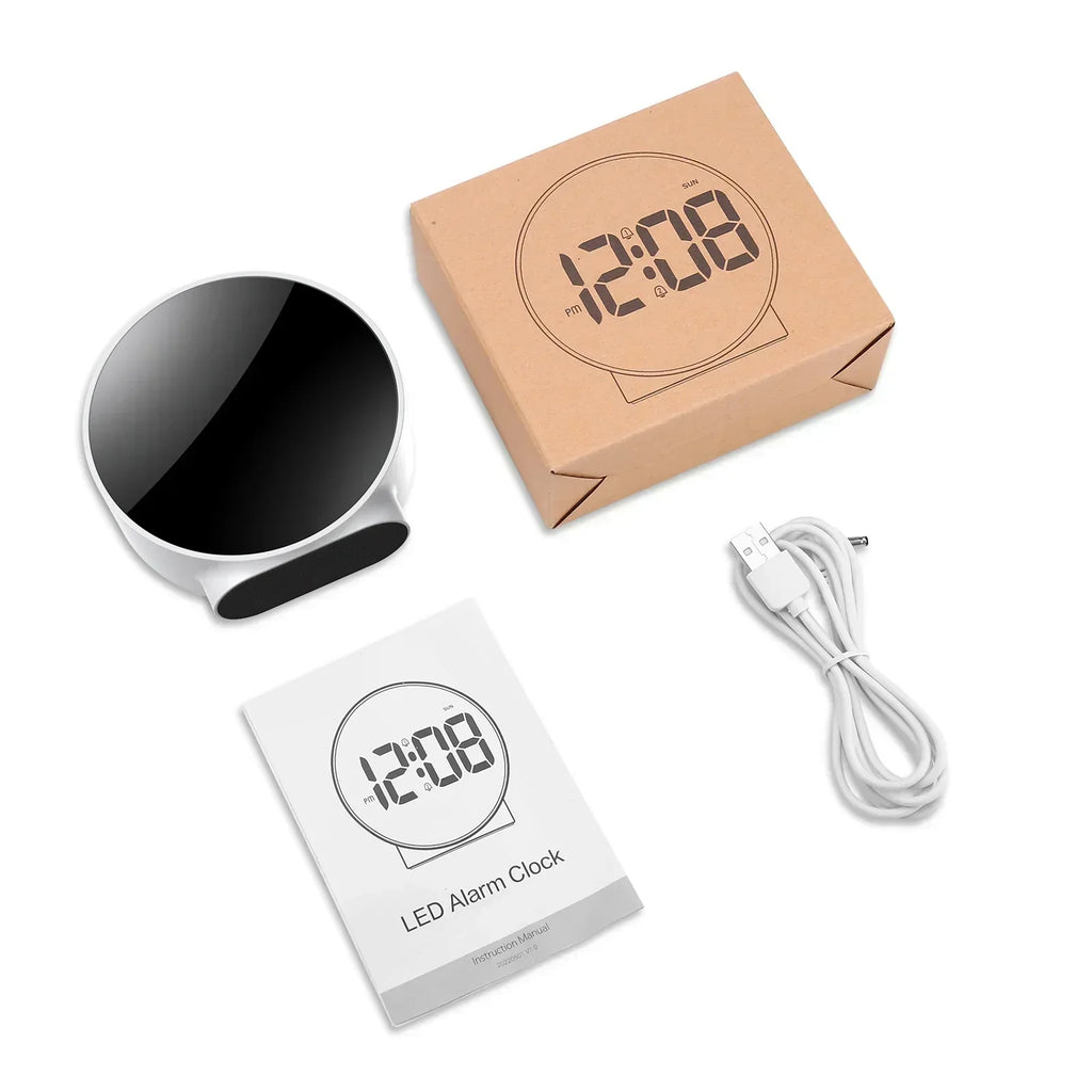 Reloj Digital de Mesa con Fuente de Luz