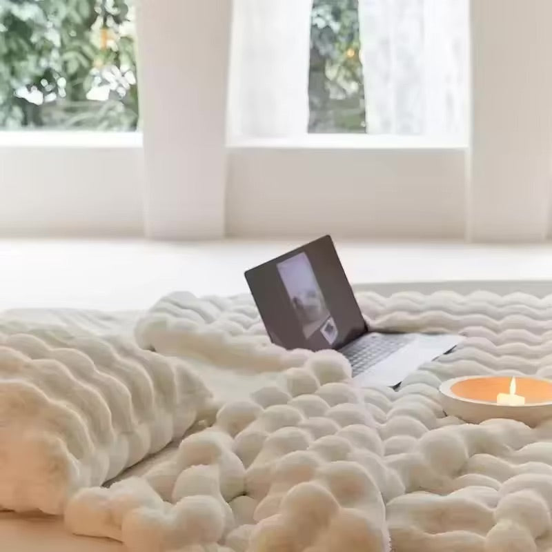 CozyNest – Alfombra texturizada para mayor calidez, comodidad y decoración del hogar con estilo