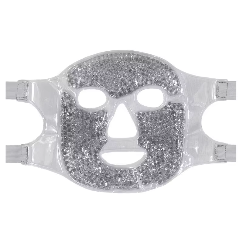 Kalsten | Máscara de Gel con Perlas para el Rostro Completo de Terapia Fría y Caliente con Compresa para los Ojos