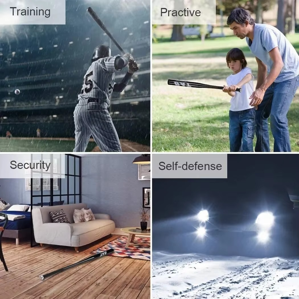 Bate de béisbol de aleación de aluminio premium para entrenamiento y defensa – 20 pulgadas