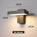 Luz de pared exterior LED VarioLux | Sensor de movimiento & IP65 | Giratoria | 30–50 cm