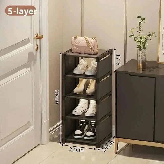 SPACERACK – Estante para zapatos que ahorra espacio para esquinas y espacios pequeños