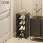Skanto | ESTANTE PARA ZAPATOS SHOECORNER – Estante de zapatos estable para esquinas – Organización ahorradora de espacio con estilo