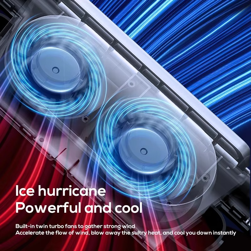 Ventilador de Aire Frío para Cabecera de Coche – Circulador de Aire Ajustable de 3 Velocidades para Asientos Traseros