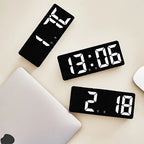 Reloj LED Simple con Luz Colorida, Temperatura, Calendario, Despertador, Reloj Creativo