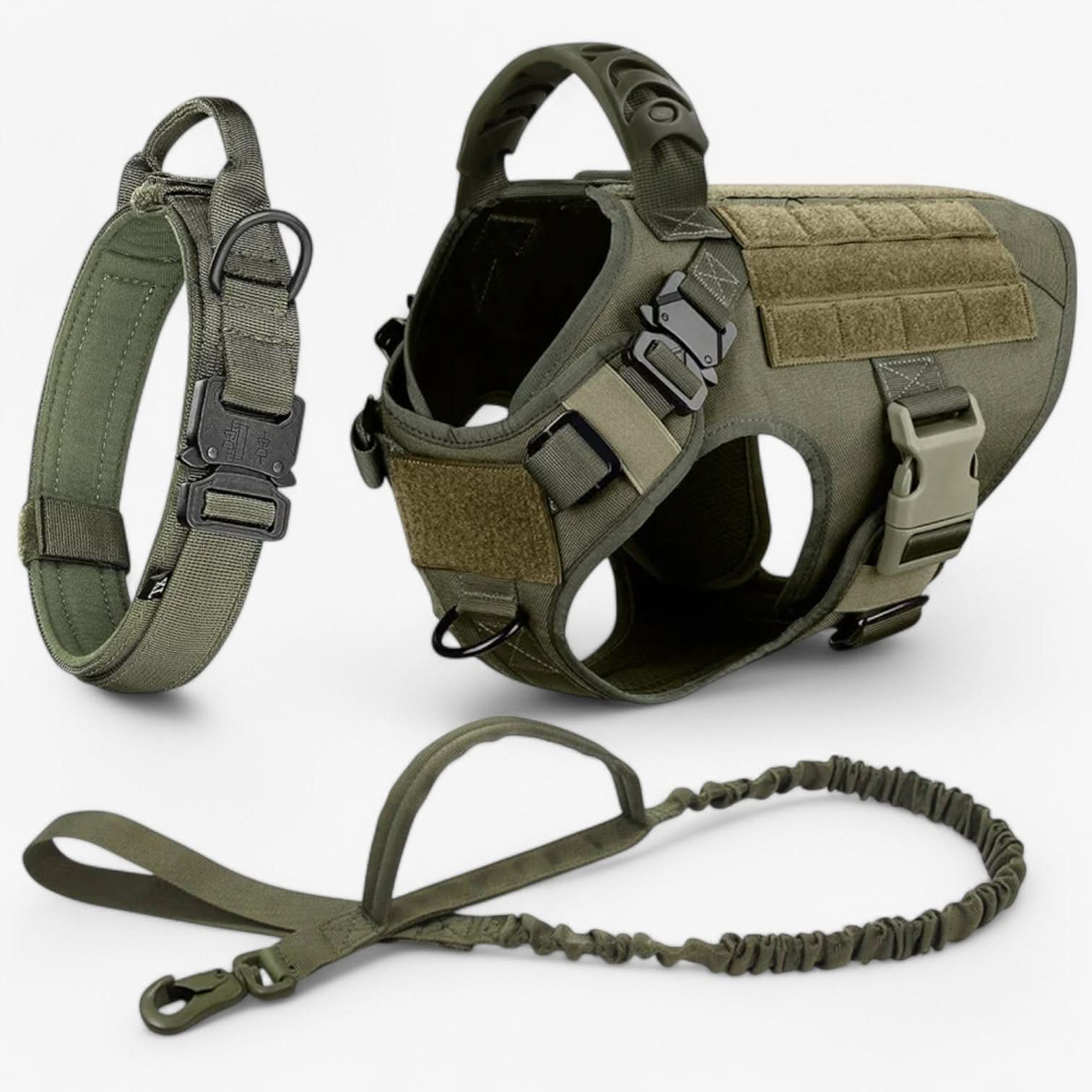TACTICALK9 – Harnais robuste pour chiens pour un contrôle et un confort maximal