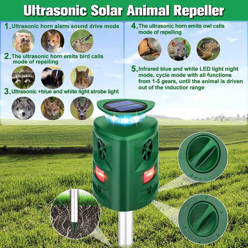 Repelente Solar de Ultrasonido