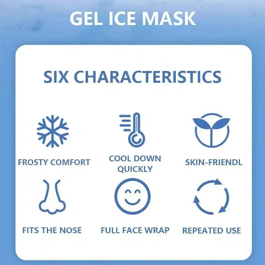 Máscara de Relajación Facial de Gel Frío