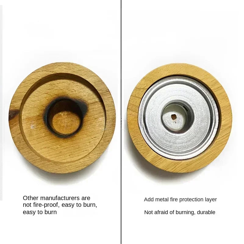 Lisslune | Kit de Ahumador de Cócteles de Madera: Mejora Tus Bebidas con un Sabor Ahumado - Ideal para Whisky y Accesorios de Bar