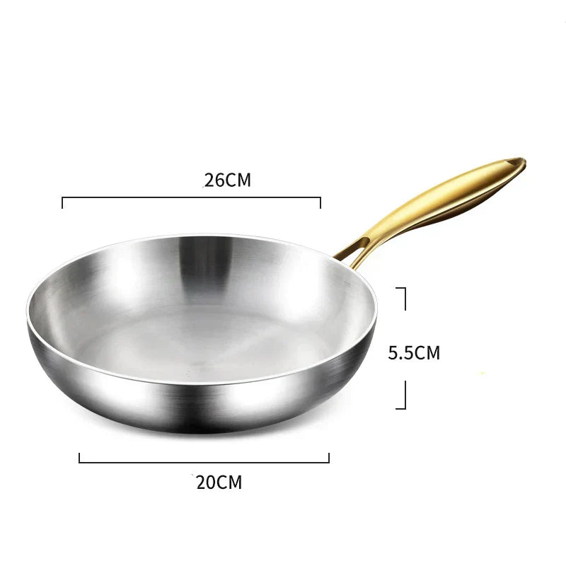 ChefSteel – Sartén de Acero Inoxidable Profesional para Gas e Inducción | Brehn