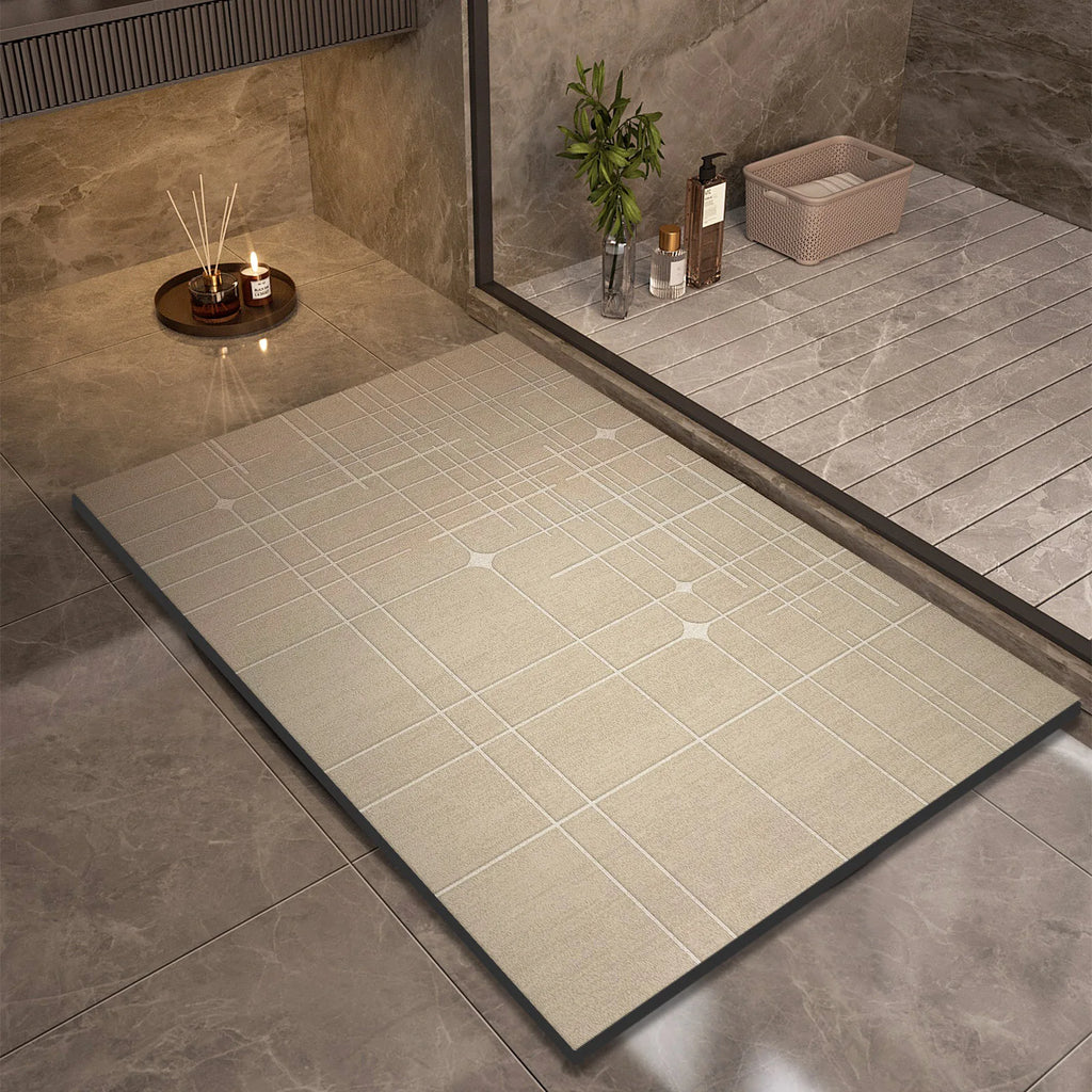 Kalsten | Alfombra de baño superabsorbente antideslizante, rápida de secar
