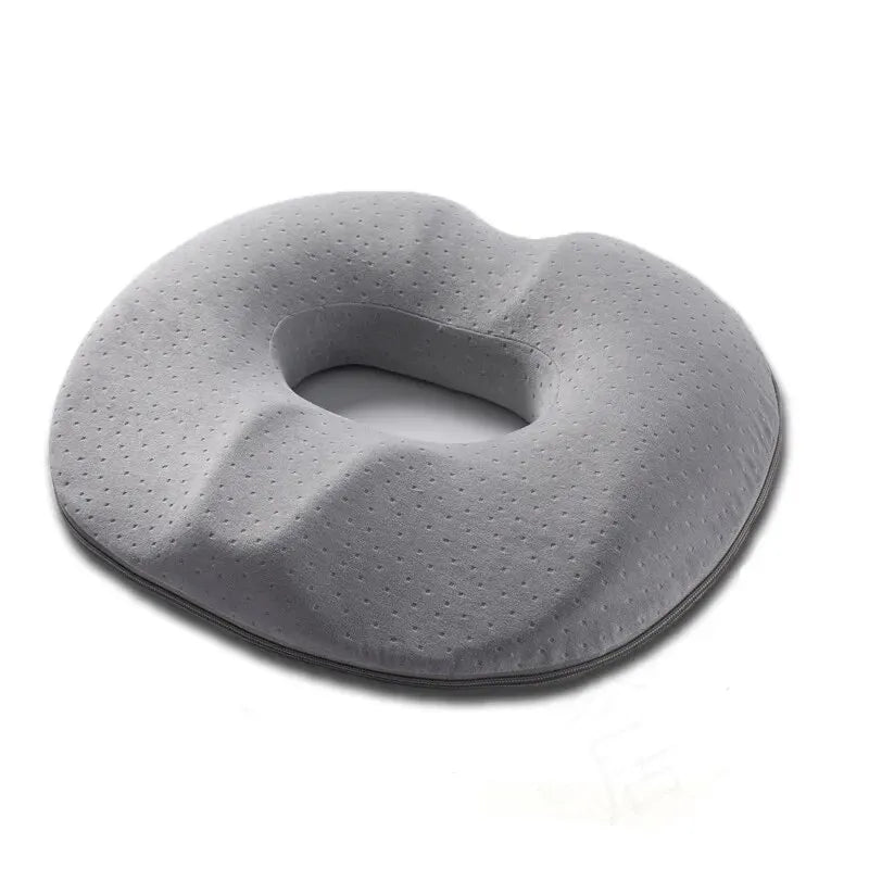 OrthoRelax | Cojín de asiento con espuma viscoelástica | Alivio para el coxis y la columna vertebral | Ergonómico y cómodo