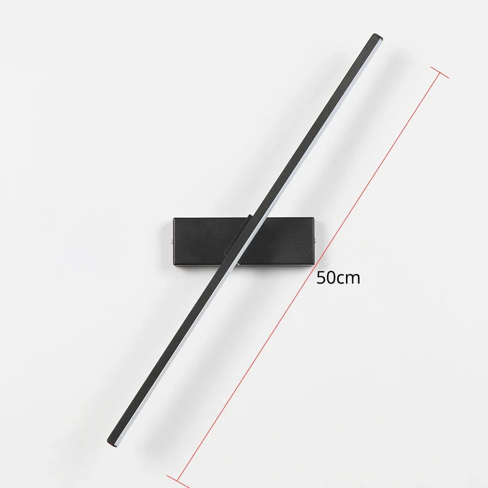 AuroLite Lámpara de pared LED ajustable | Ángulo de giro de 330° | Diseño moderno para dormitorio y sala de estar | Aluminio