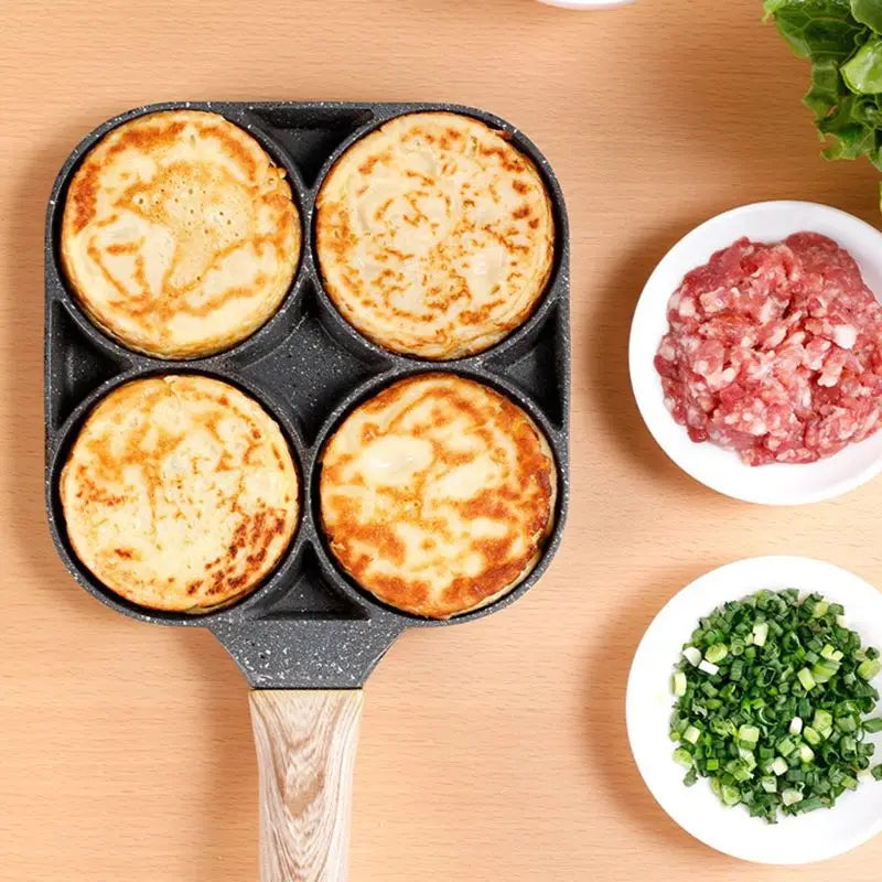 OmeletMaster - sartén de secciones de fuego para un desayuno perfecto