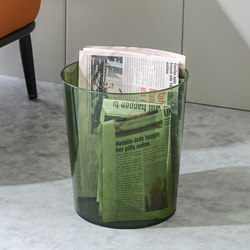 Papelera transparente