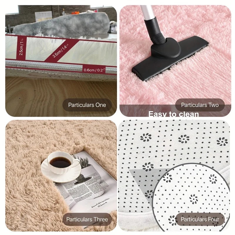 VeluCasa Alfombra | Ultra Suave De Piel Sintética | Lavable y Duradera | Para Sala, Dormitorio y Pasillo