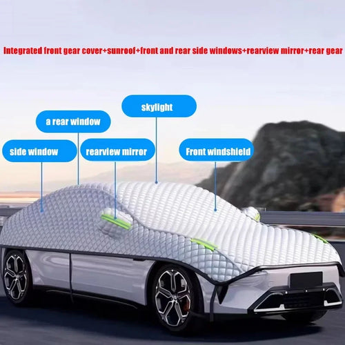 AutoProtect Funda para Auto | Impermeable y resistente a los UV | Protección durante todo el año contra el sol, la nieve y el granizo