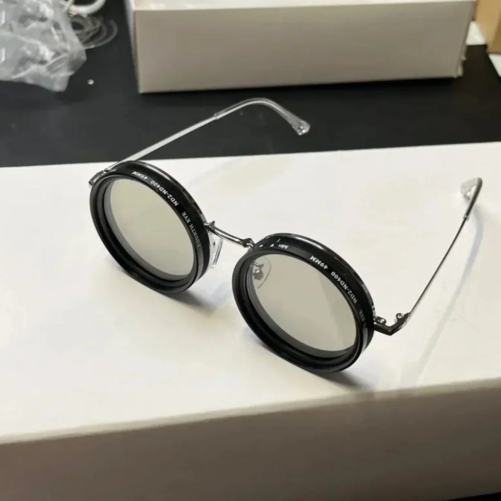 ShadowSunglasses | Gafas de sol con lentes negros, estilo UV-protección, moda