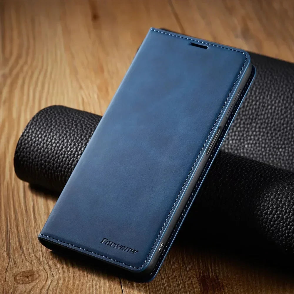 Funda Samsung: Funda de cuero magnética para una protección elegante