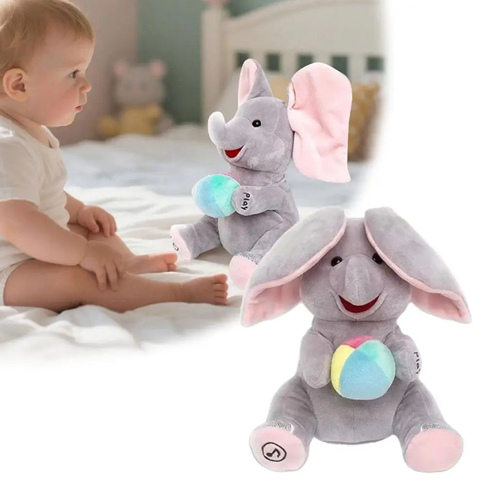 Peluches musical de elefante para bebé