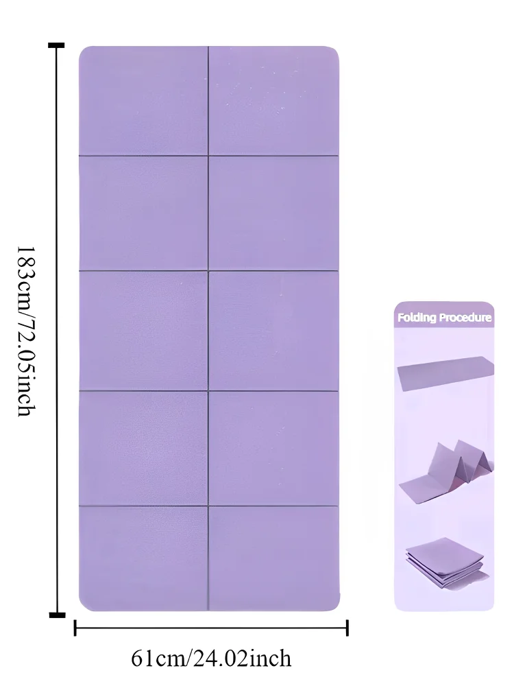 YogaMat FlexFold | Plegable y Ligero | Antideslizante por Ambas Caras | TPE Ecológico