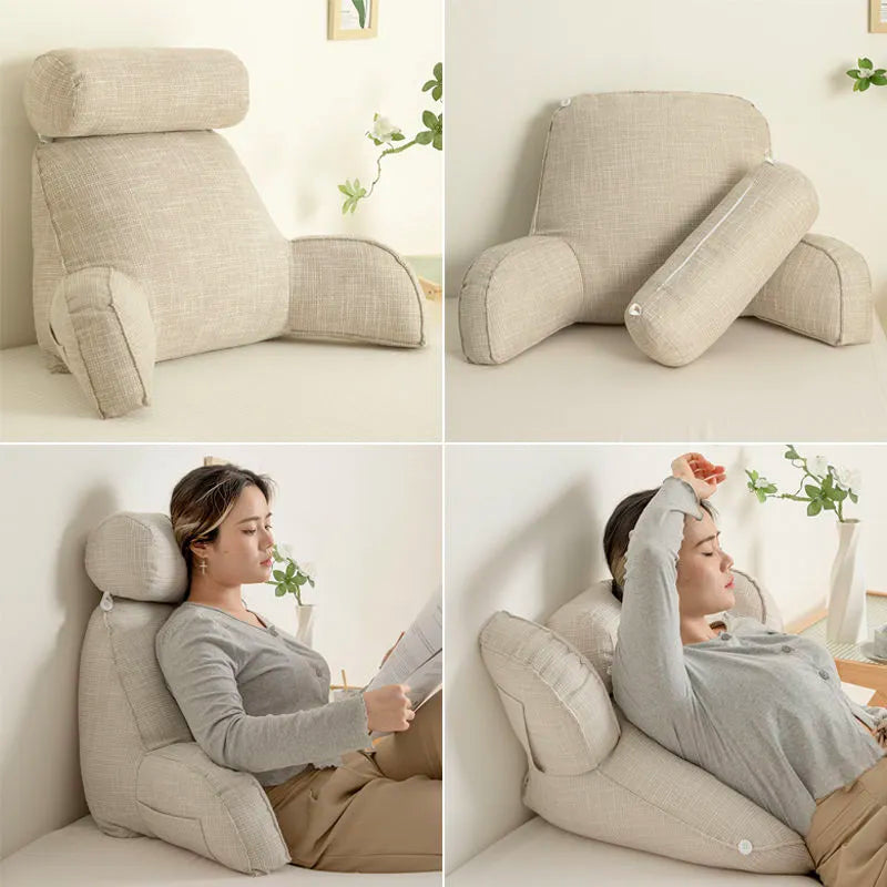 Cojín ergonómico para la espalda con reposabrazos