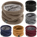 ThermoKnit Pro | Bufanda tubular térmica con forro de felpa | A prueba de viento y transpirable | Protector de cuello multifuncional ajustable para hombres y mujeres
