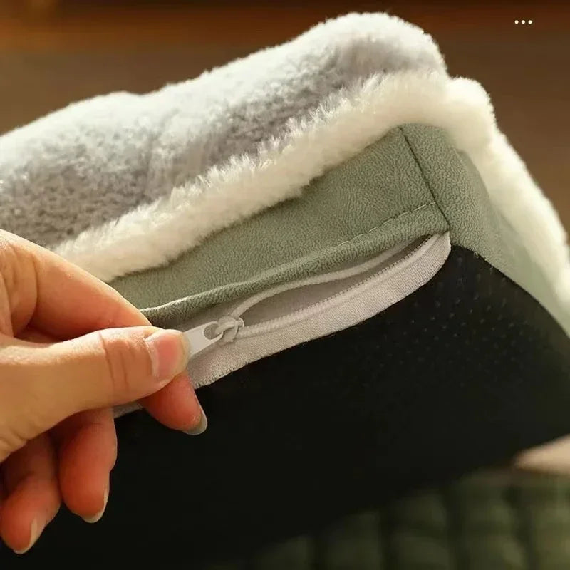 PAWSOMNIA Cama Ortopédica para Perros | Funda Desmontable y Lavable | Espuma Viscoelástica | Para Perros y Gatos